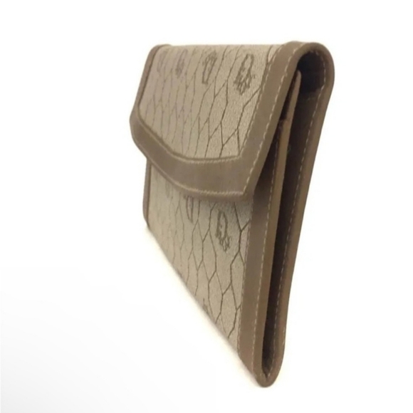 Christian Dior Honeycomb PVC Frame Long Bifold Wallet/clutch with kisslock coin - Picture 11 of 11